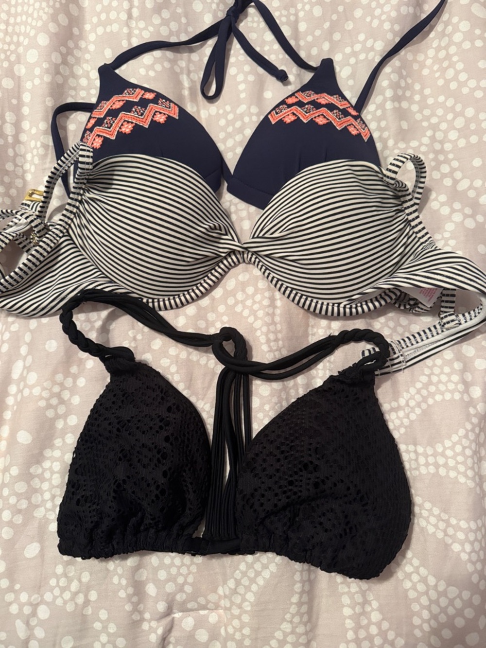 3 women’s bikini tops